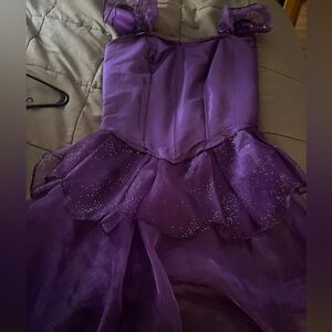 Girls purple dance costume.